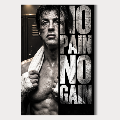 No Pain No Gain Wall Poster