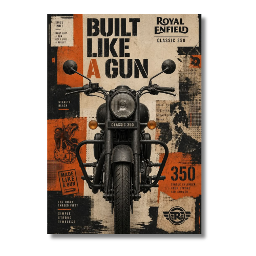 Bullet Bike Build Like A Gun Wall Poster