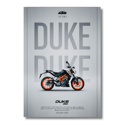 Duke 390 Bs3 Bike Wall Poster