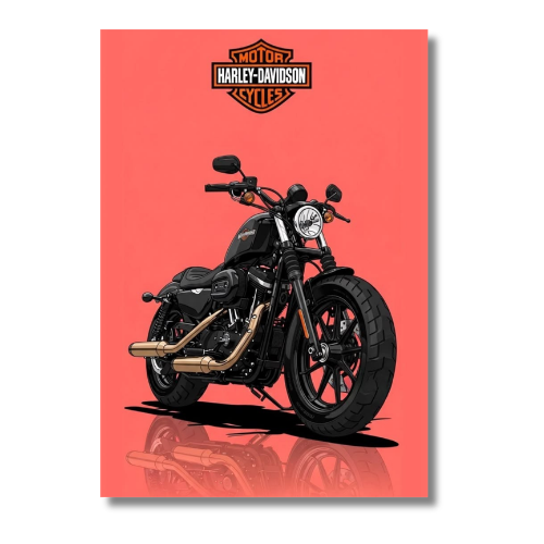 Harley Davidson Bike Wall Poster
