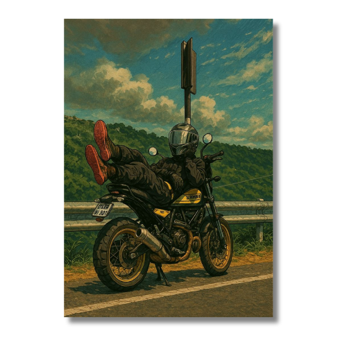 Himalayan Bike Wall Poster