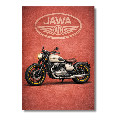 Jawa Bike Wall Poster