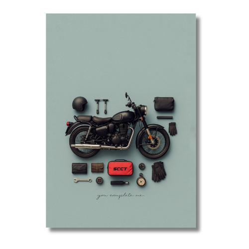 Royal Enfield Bike Accessories Wall Poster