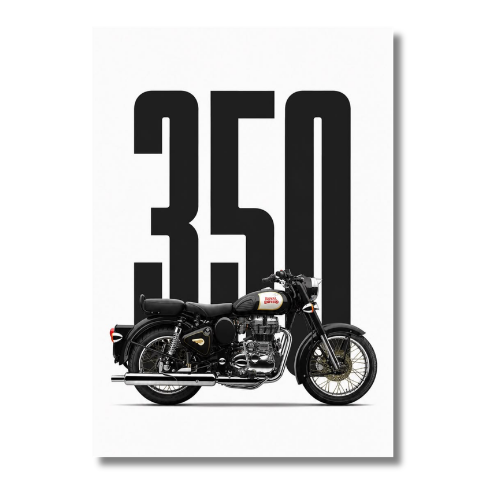 Royal Enfield Classic 350 Bike Wall Poster