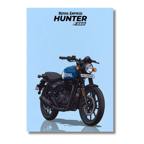 Royal Enfield Hunter 350 Wall Poster