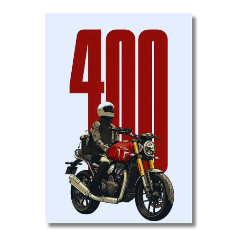 Triump Speed 400 Bike Wall Poster