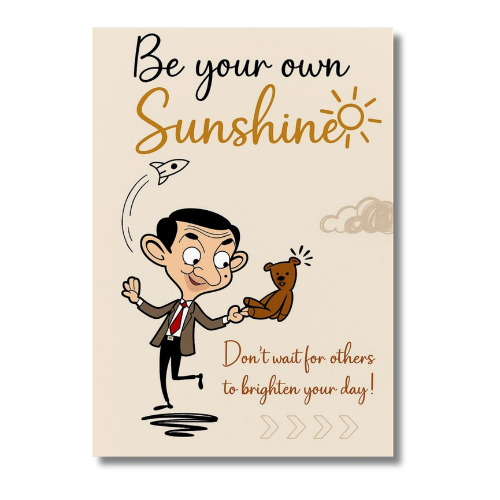 Be Your Own Sunshine Motivational Wall Poster