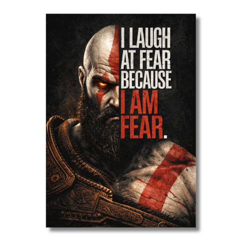 God Of War I Am Fear Wall Poster