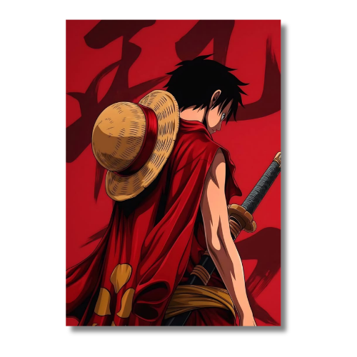 Luffy Back Wall Poster
