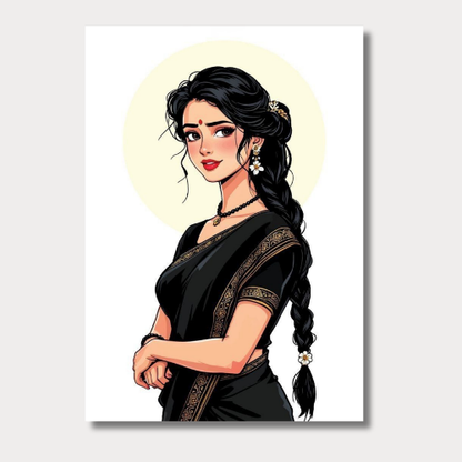 Noir beauty wall poster