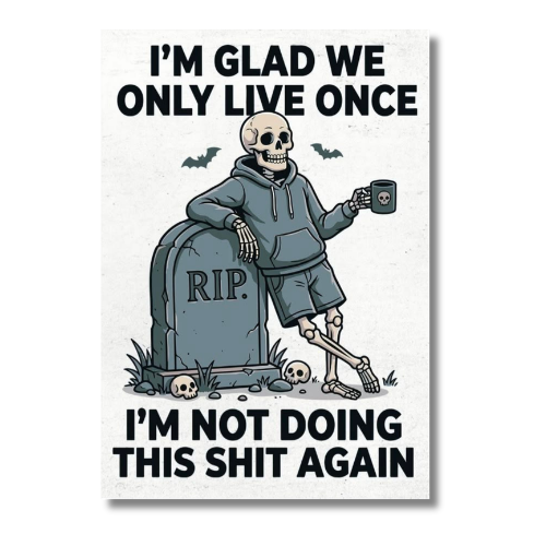Skeleton Rip Wall Poster