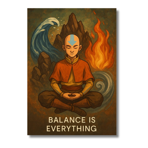 Avatar Ang Balance is Everything Wall Poster
