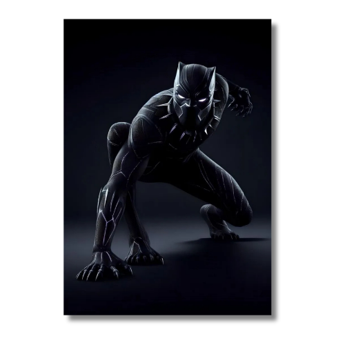 Black Panter Vinatge Wall Poster