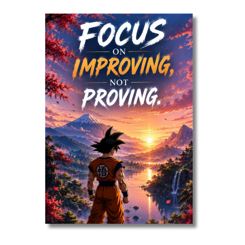 Dragon Ball Z Goku Focus Wall Poster