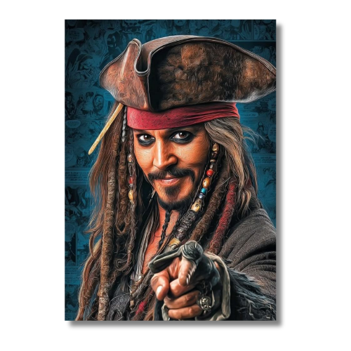 Jack Sparrow Pointing Wall Poster