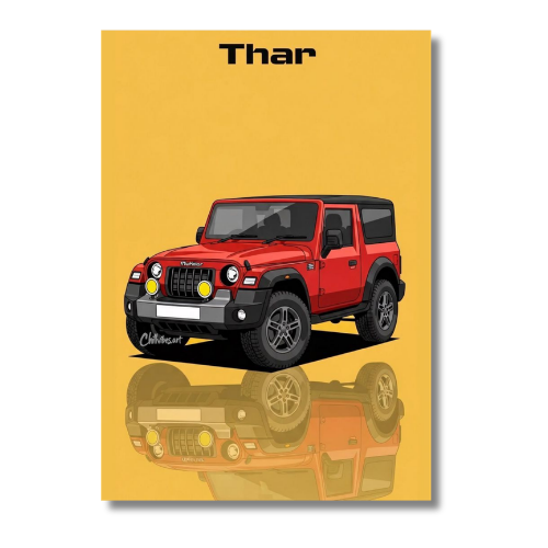 Mahindra Thar Car Wall Poster