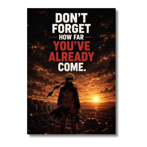 Naruto Dont Forget Wall Poster