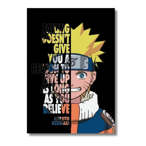 Naruto Failing Dosent Give You Wall Poster