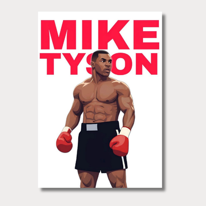 Mike tyson wall poster