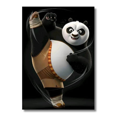 Kung Fu Panda Side Kick Wall Poster