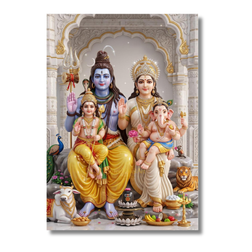 Lord Shiva Family Wall Poster