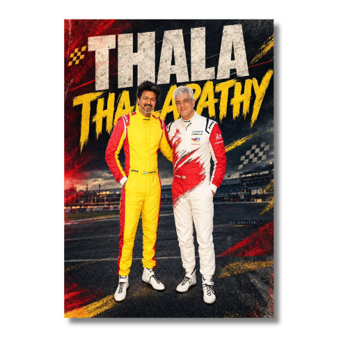 Thala Thalapathy Standing Wall Poster