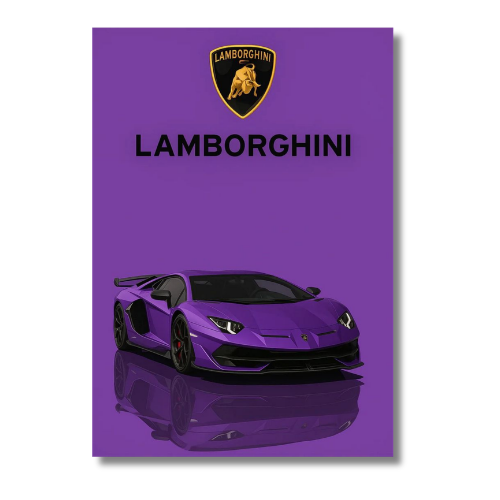 Lamborghini Aventador SVJ Car Wall Poster