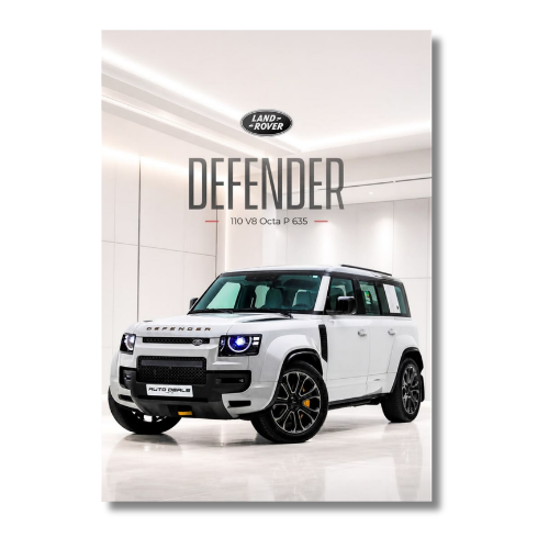 Land Rover Defender 110 V8 OCTA Car Wall Poster