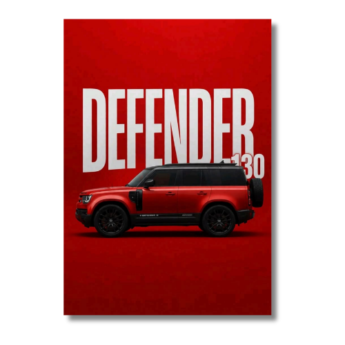 Land Rover Defender 130 Car Wall Poster