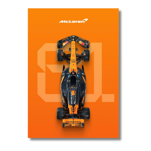McLaren MCL38 Car Wall Poster