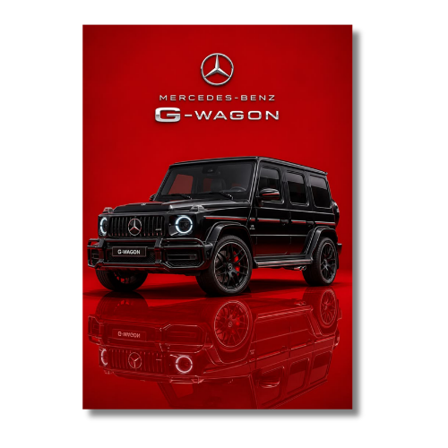 Mercedes-AMG G 63 Black Car Wall Poster