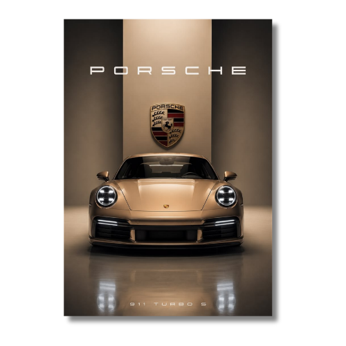 Porsche 911 Turbo S Car Wall Poster
