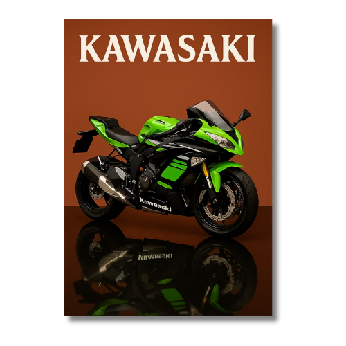 Kawasaki Ninja ZX-10R Bike Wall Poster