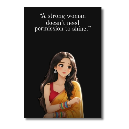 A Strong Woman Motivational Wall Poster