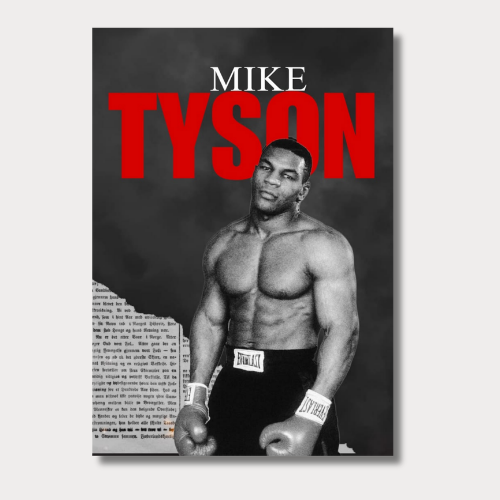 Mike tyson wall poster
