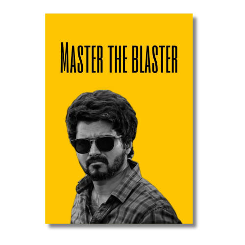 Master The Blaster Vijay Wall Poster
