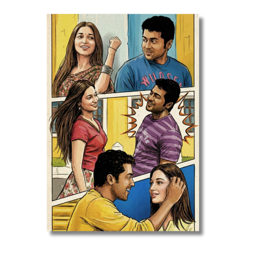 Ayan Suriya And Tamana Wall Poster