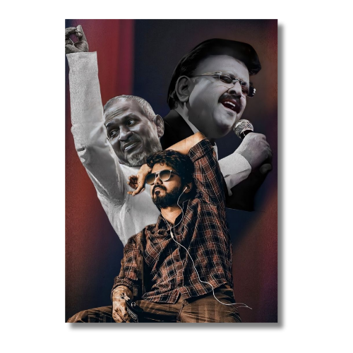 Ilaya Raja And SPB Vijay Wall Poster