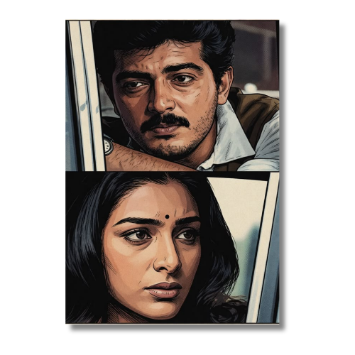 Thala Ajith Vintage Wall Poster