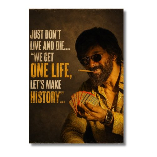 Mahaan Just Dont Live And Die Wall Poster