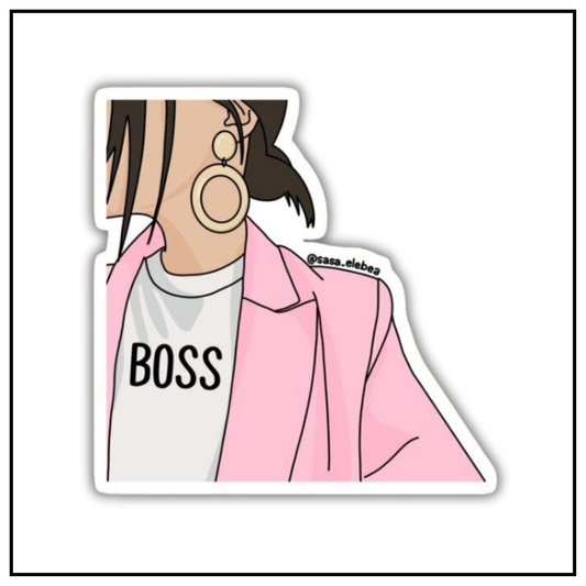 Girly Boss Sticker