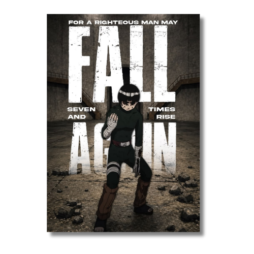 Naruto Rock Lee Fail Wall Poster