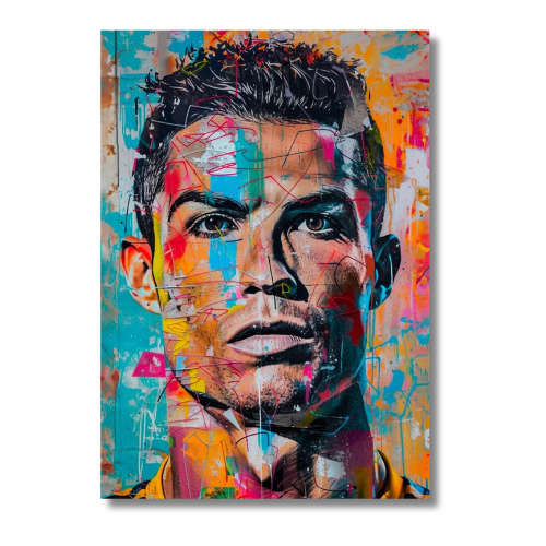 Ronaldo Face Aesthetic Wall Poster