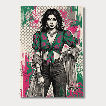 Street rani wall poster