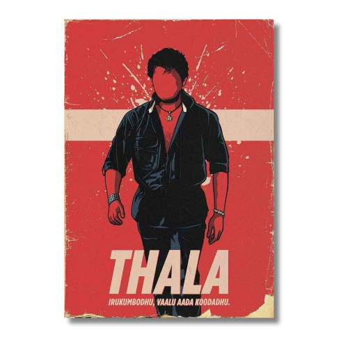 Thala Irukumbodhu Vaal Aada Kudadhu Wall Poster