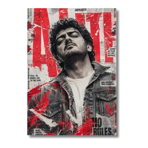 Thala Ajith Epic Wall Poster