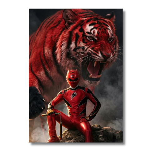 Power Rangers Jungle Fury Red Ranger Wall Poster