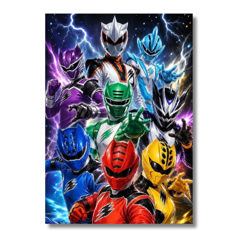Power Rangers Jungle Fury Group Wall Poster