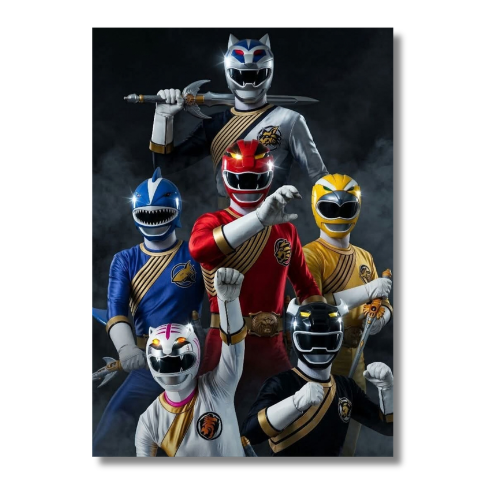 Power Rangers Wild Force Group Wall Poster