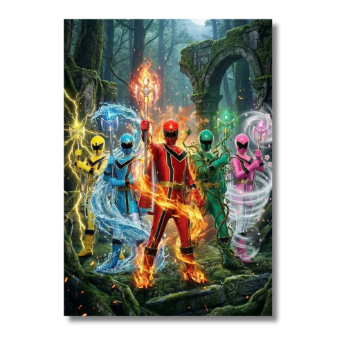 Power Rangers Mystic Force Group Epic Wall Poster